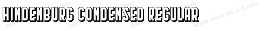 Hindenburg Condensed Regular字体转换